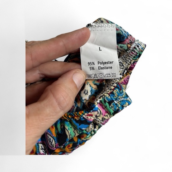 Women’s two piece matching Elegant Paisley Print Dress size large - Picture 2 of 10